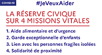 #jeveuxaider la réserve citoyenne sur 4 missions vitales